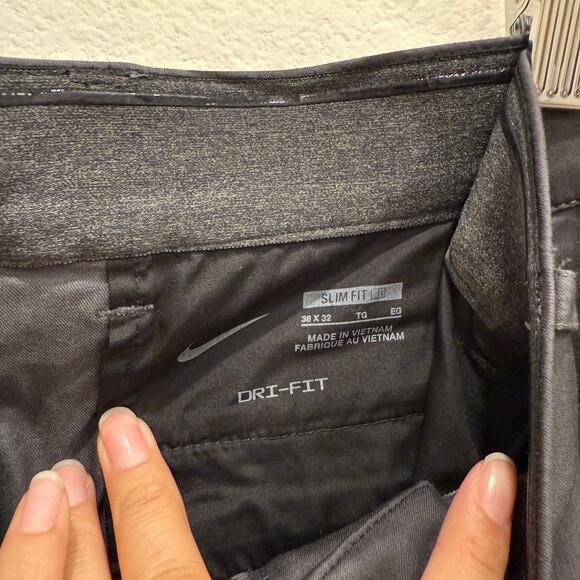 Nike Men’s 38x32 Dri-FIT UV Slim Fit Golf Chino Pants Dark Gray Activewear - Picture 4 of 11